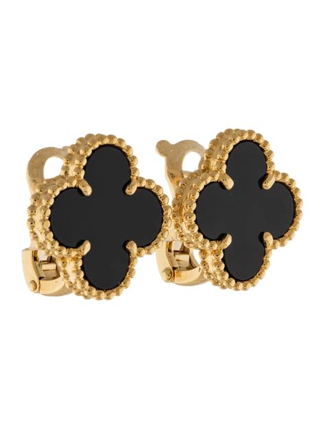 van cleef and arpels replica earrings|van cleef earrings vintage alhambra.